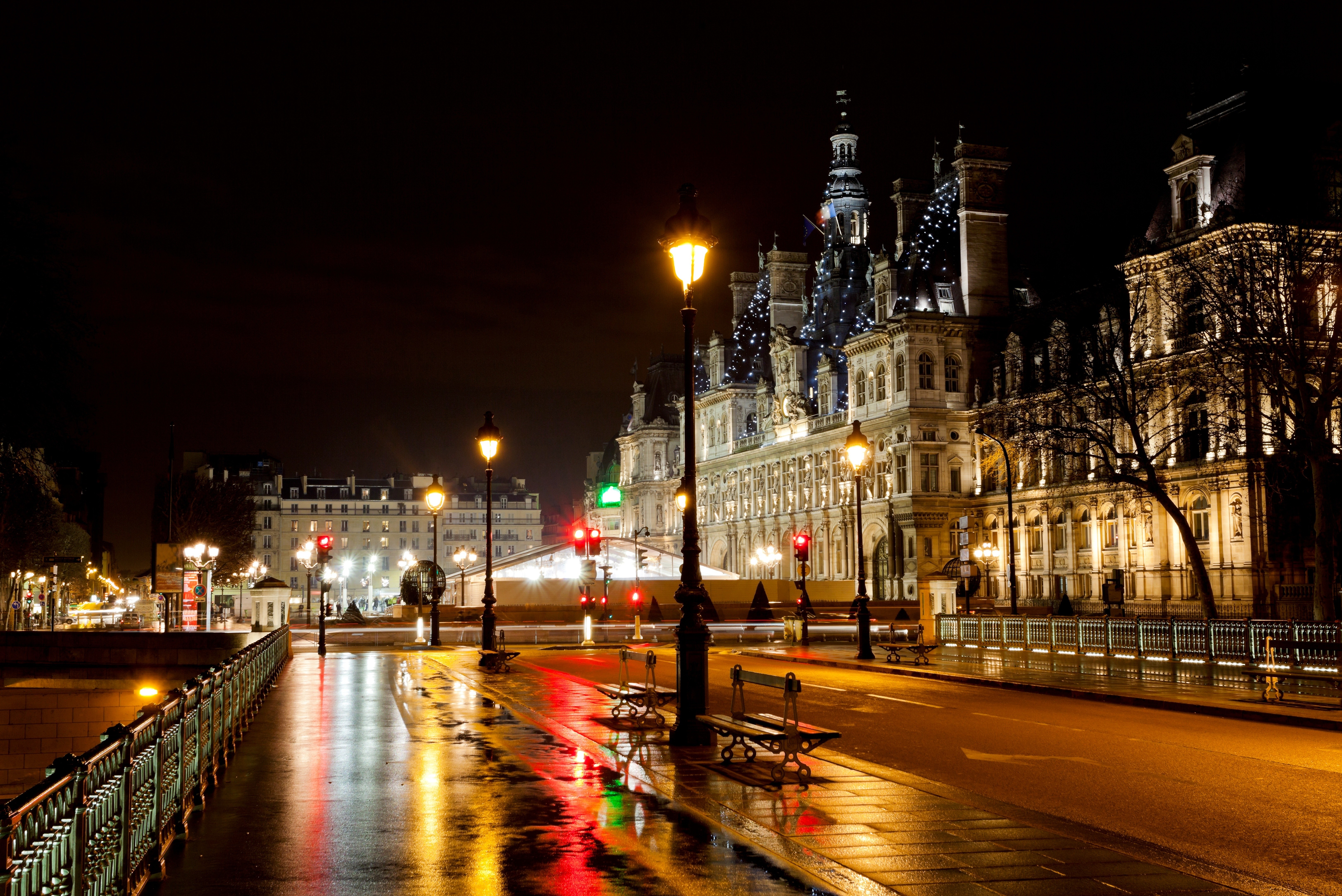 Насколько вечером. Вечерний город. Ночной Париж. Ночная улица. Город ночью.