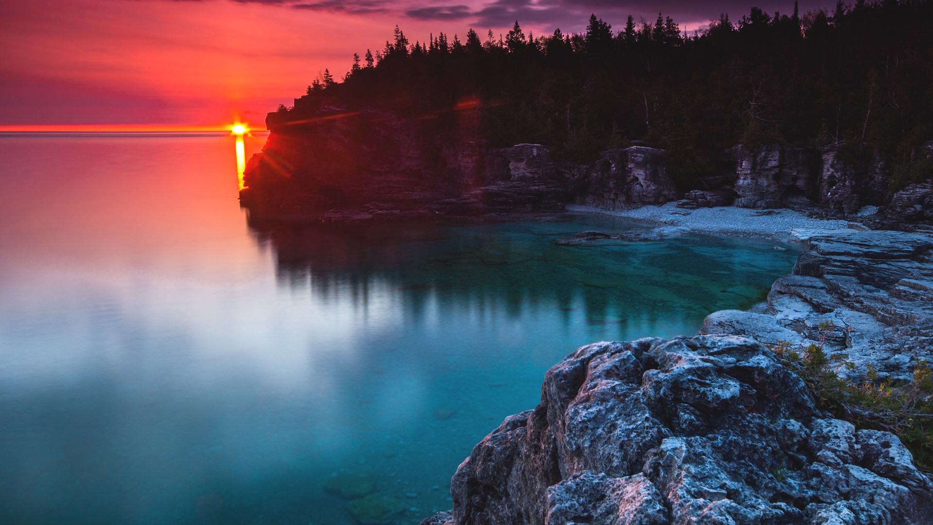 Фото обои экрана блокировки. Озеро Онтарио. Канада закат. Озеро Онтарио закат. Завораживающие картинки на рабочий стол.